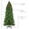7.5ft. Pre-Lit Olympia Pine Artificial Christmas Tree, Warm White LED Lights